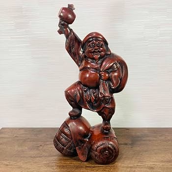 新品　大黒様 置物 うちでの小槌付き 縁起物 商売繁盛 開運 インテリア　鬼瓦 新品 大黒様 置物 うちでの小槌付き 縁起物 商売繁盛 開運